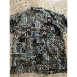 Personal Choice L Vintage Silk Casual SS Shirt Colorless